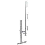 SET | with 1 multi safety clamp | and guardrail post | SET consisting of: 1 x multi-securing clamp (part-no. 11191)1 x multi railing post (part-no. 11192)